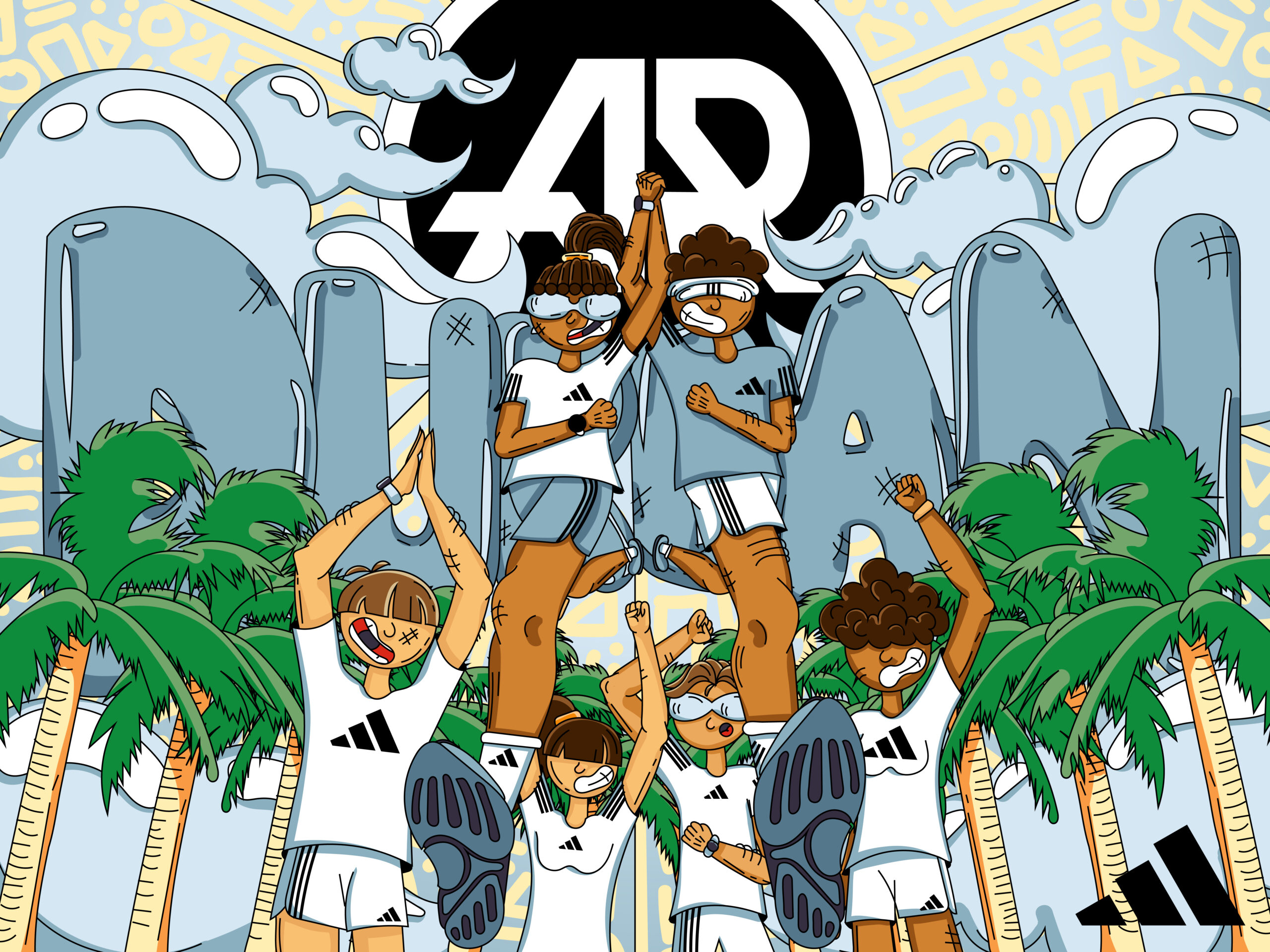 Illustration for Adidas Runners