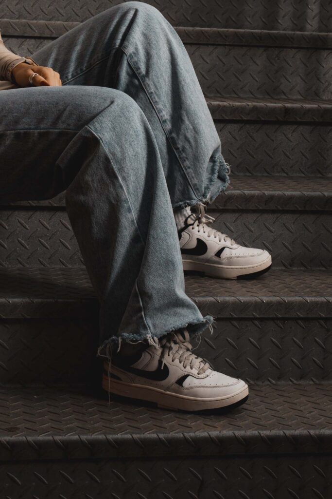 shoes on stairs