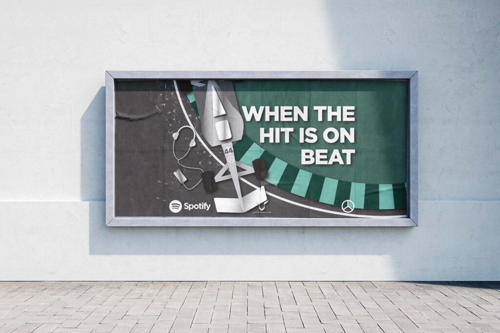 Spotify Don't Text and Drive F1 Car Poster