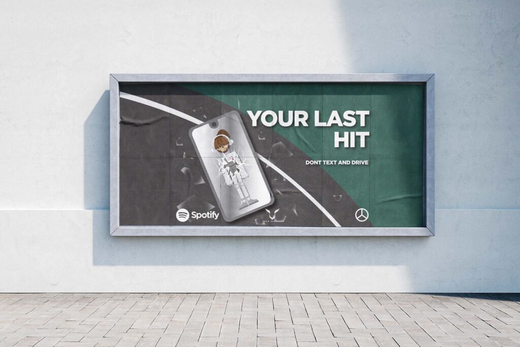 Spotify Don't Text and Drive Phone Poster 