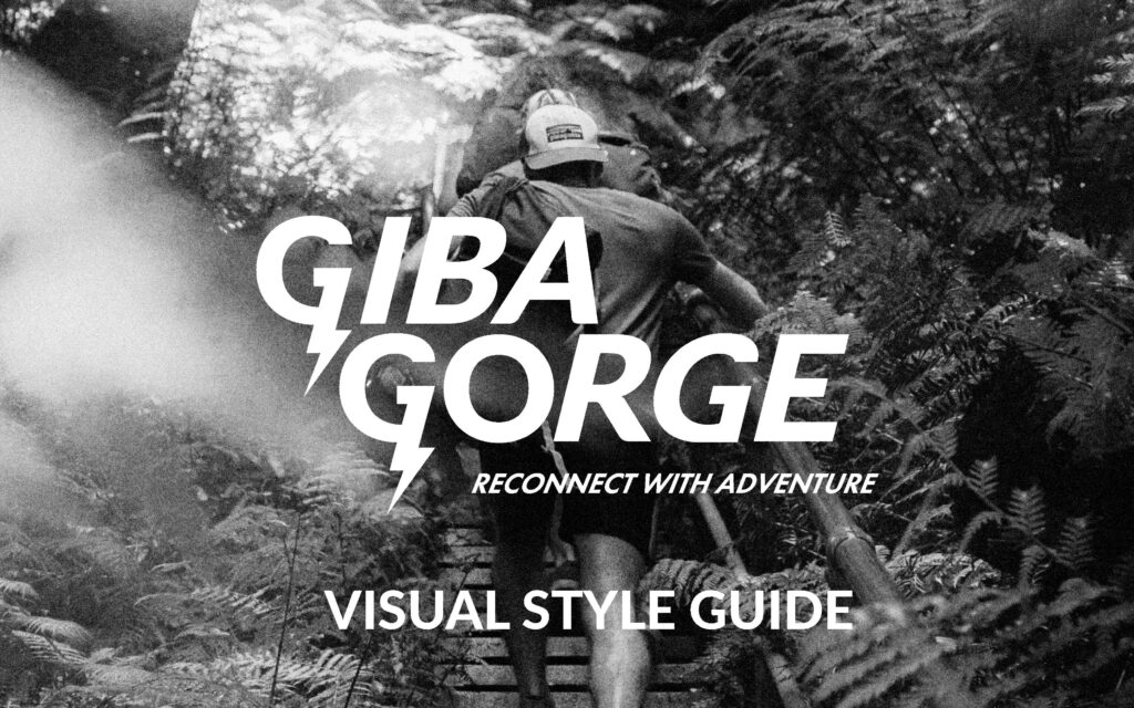 Giba Gorge Visual Style Guide Cover Page Branding